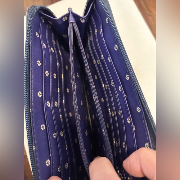 Vintage Fossil Multicolor Striped wristlet wallet - Picture 5 of 8